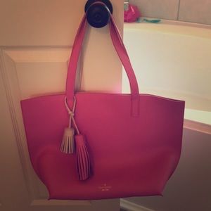 Kate Spade Pink purse with tassels